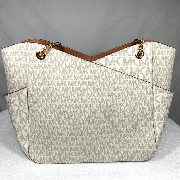 Michael Kors Jet Set Travel Large Chain Shoulder Tote Bag - Picture 4 of 14